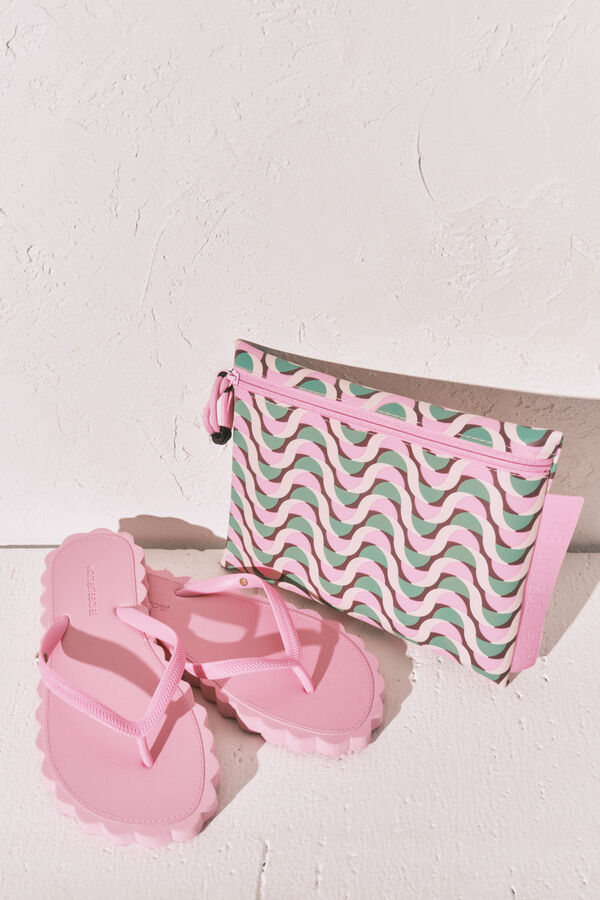 Women'secret Waterproof geometric print swimwear bag printed