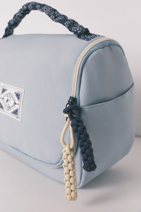 Women'secret Trousse de toilette grande &agrave; fleurs bleu vif bleu