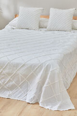 Womensecret Royal white tufted bedspread white