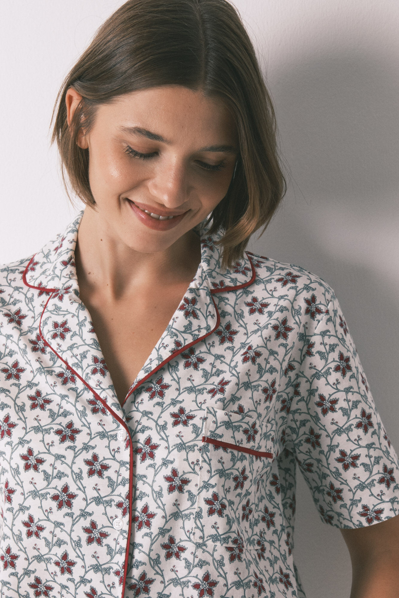 Women'secret Floral-print cotton classic pyjamas