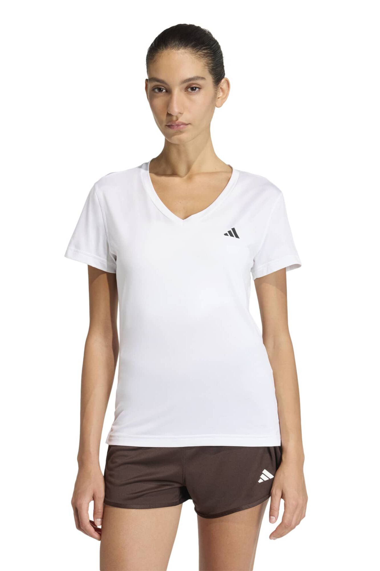 Adidas T-shirt desportiva em bico Essentials