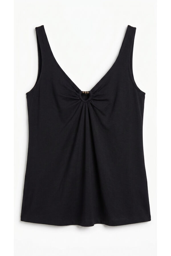 Women'secret Black wide strap vest top black