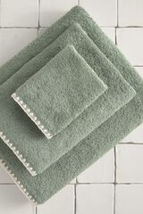 Textura Floral jacquard terry towel nude