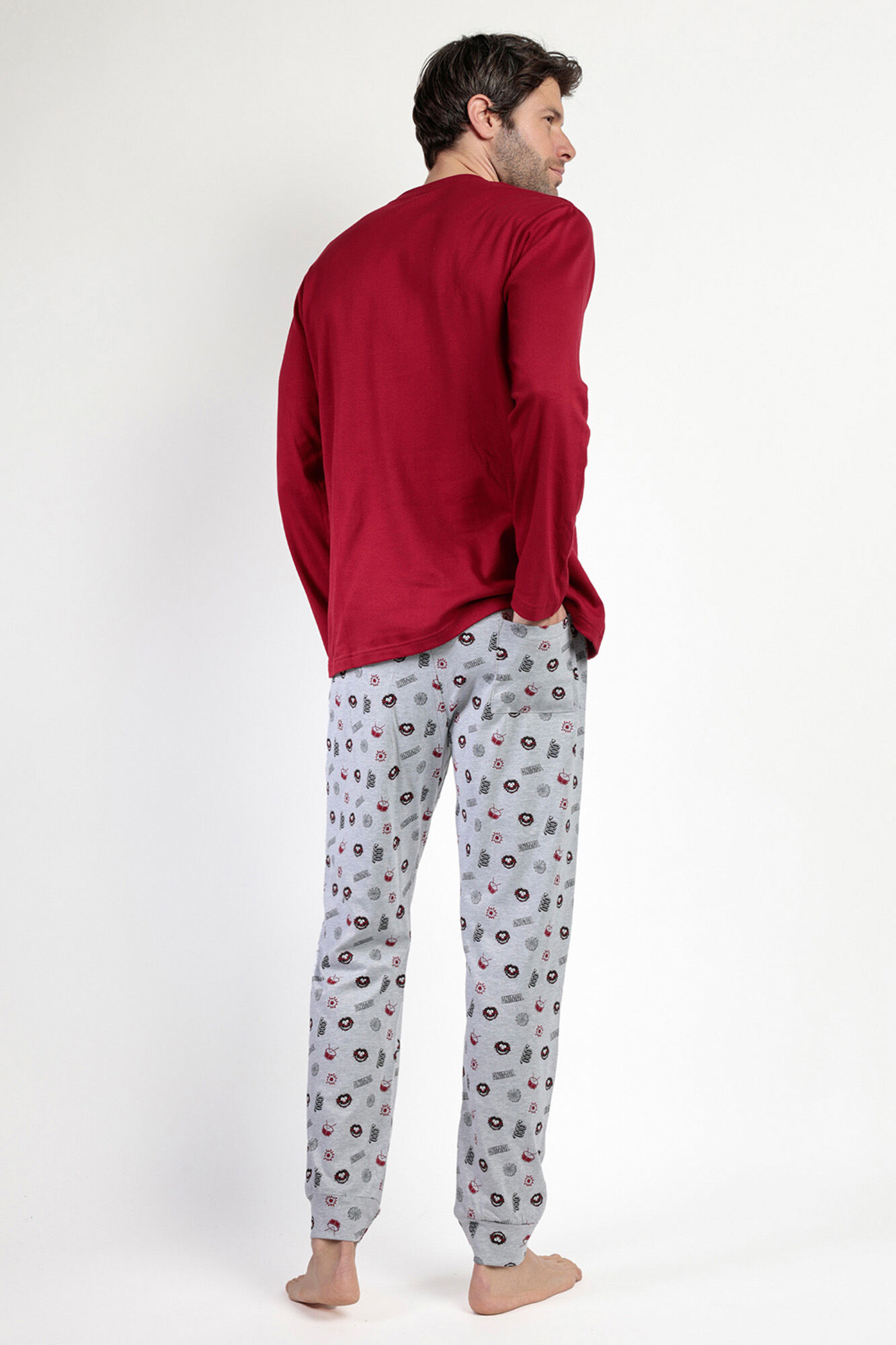 Admas Pijama largo estampado Muppets para hombre