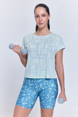 Only Play Sportska majica od mrežaste tkanine kratkih rukava Siva