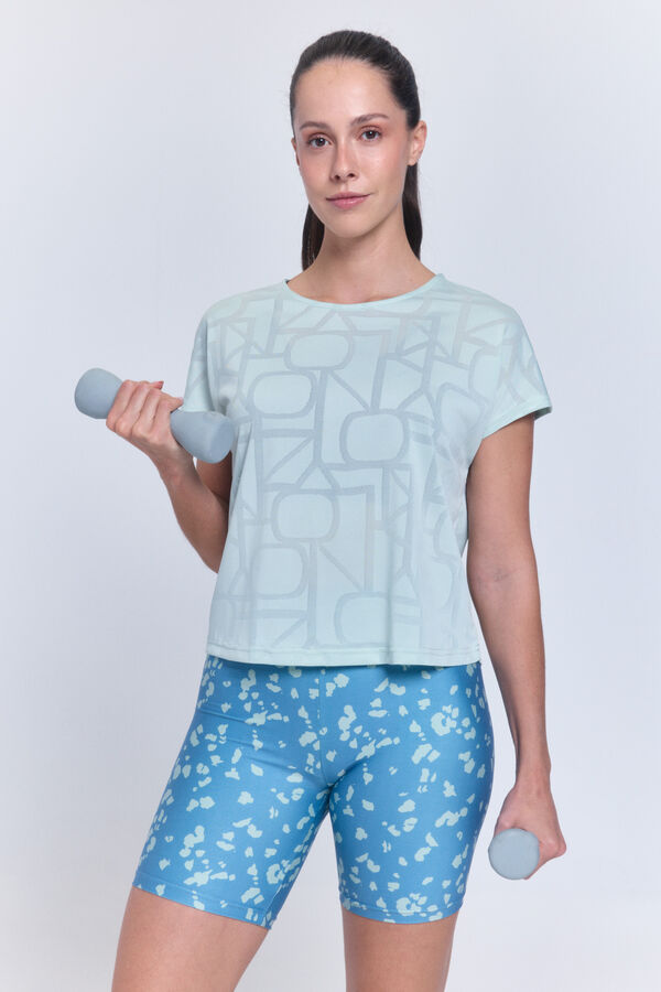 Only Play Sportska majica od mrežaste tkanine kratkih rukava Siva