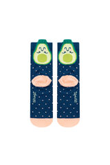 Womensecret Socks in size 35-38 - Avocado imprimé