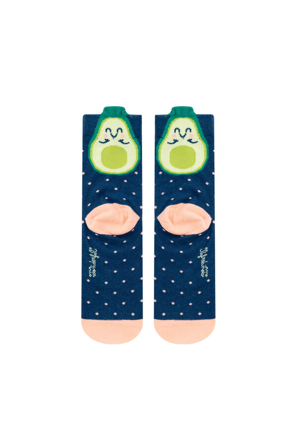 Womensecret Socks in size 35-38 - Avocado rávasalt mintás