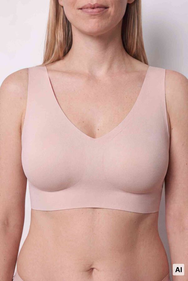 Women'secret Brown microfibre bra DREAMY PLUS nude