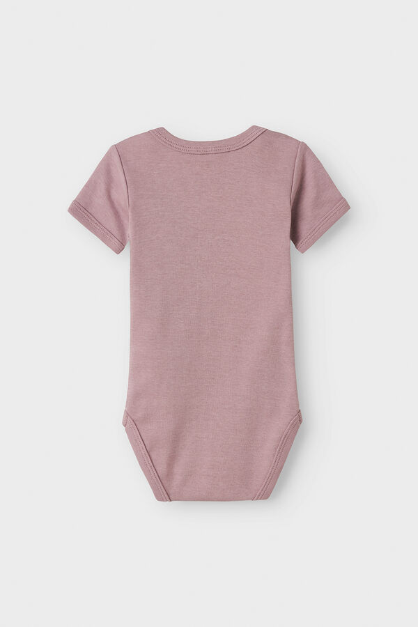 Name it Pack of 3 baby girl bodysuits with bows pink