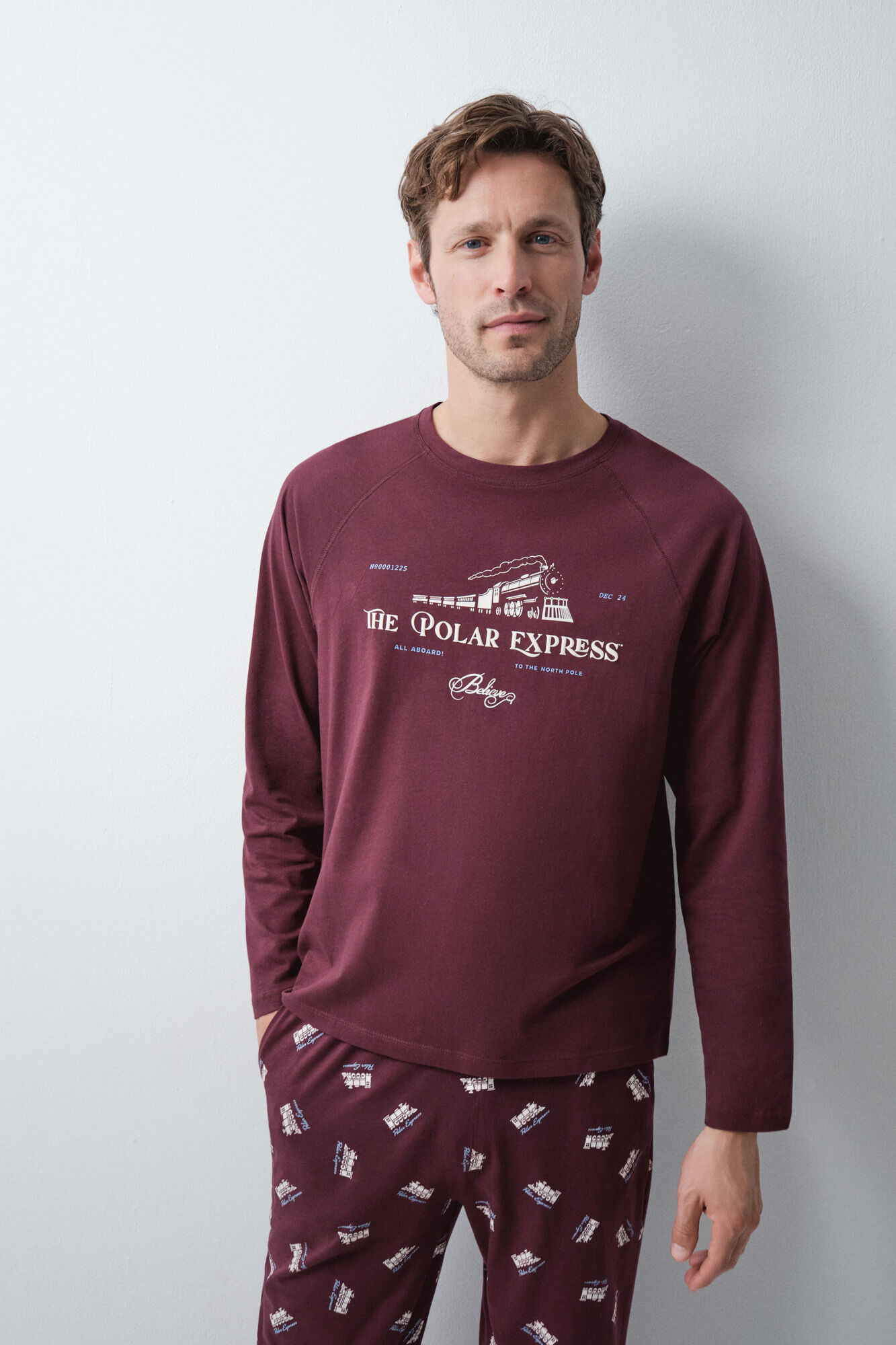 Women'secret Men's cotton long pyjamas Polar Express