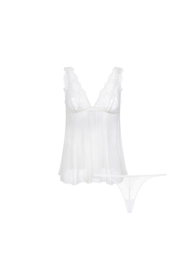 Dorina Conjunto babydoll Tara bege