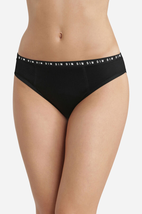 DIM Pack de 2 cuecas menstruais para fluxo abundante DIM  preto