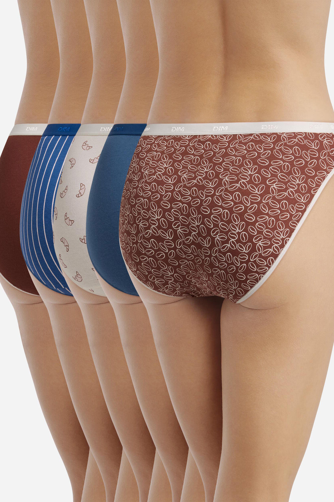 DIM Pack de 5 slips DIM Pockets Coton