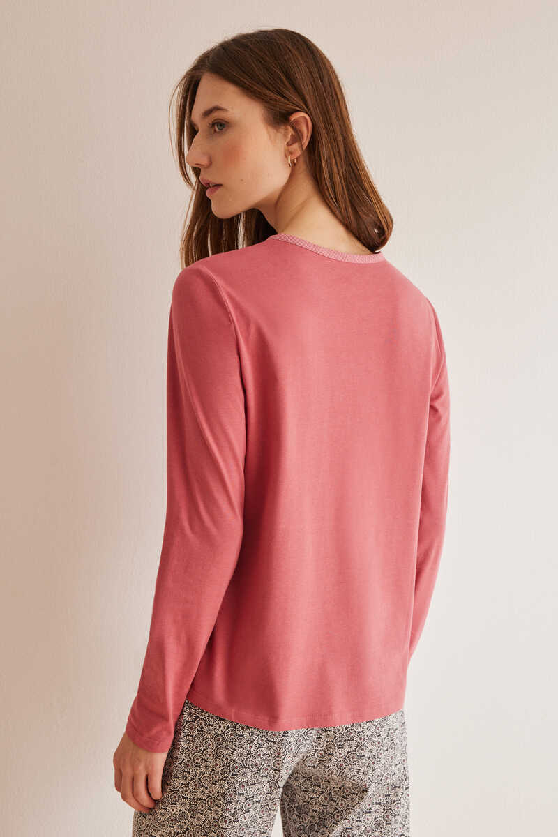 Essentials T-Shirt Manches Longues Femme Rose Small