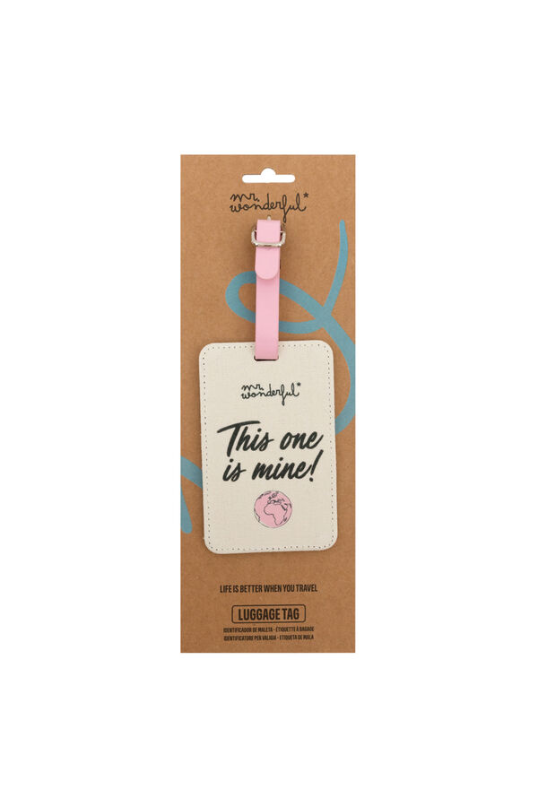 Mr. Wonderful Etiqueta da mala estampado
