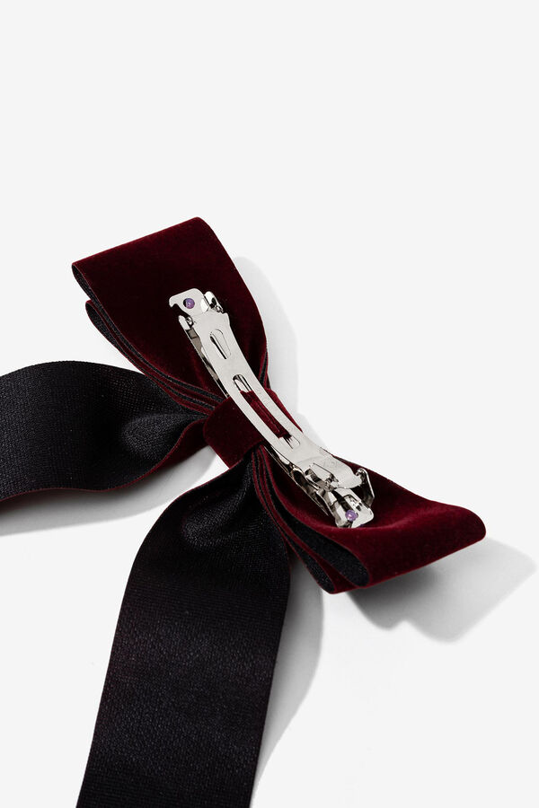 Vilanova Grampo de cabelo com la&ccedil;o vermelho