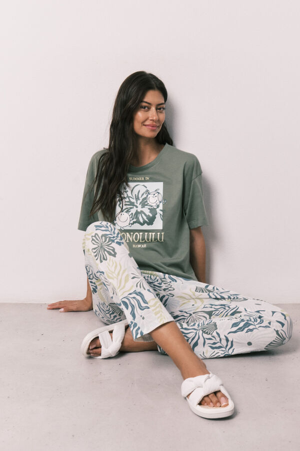 Women'secret Little Miss&trade; short sleeve long pyjamas printed