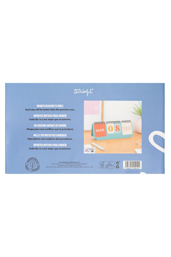 Mr. Wonderful Vintage-style perpetual desktop calendar to enjoy a perfect year printed