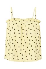 Pieces Polka-dot strap top printed