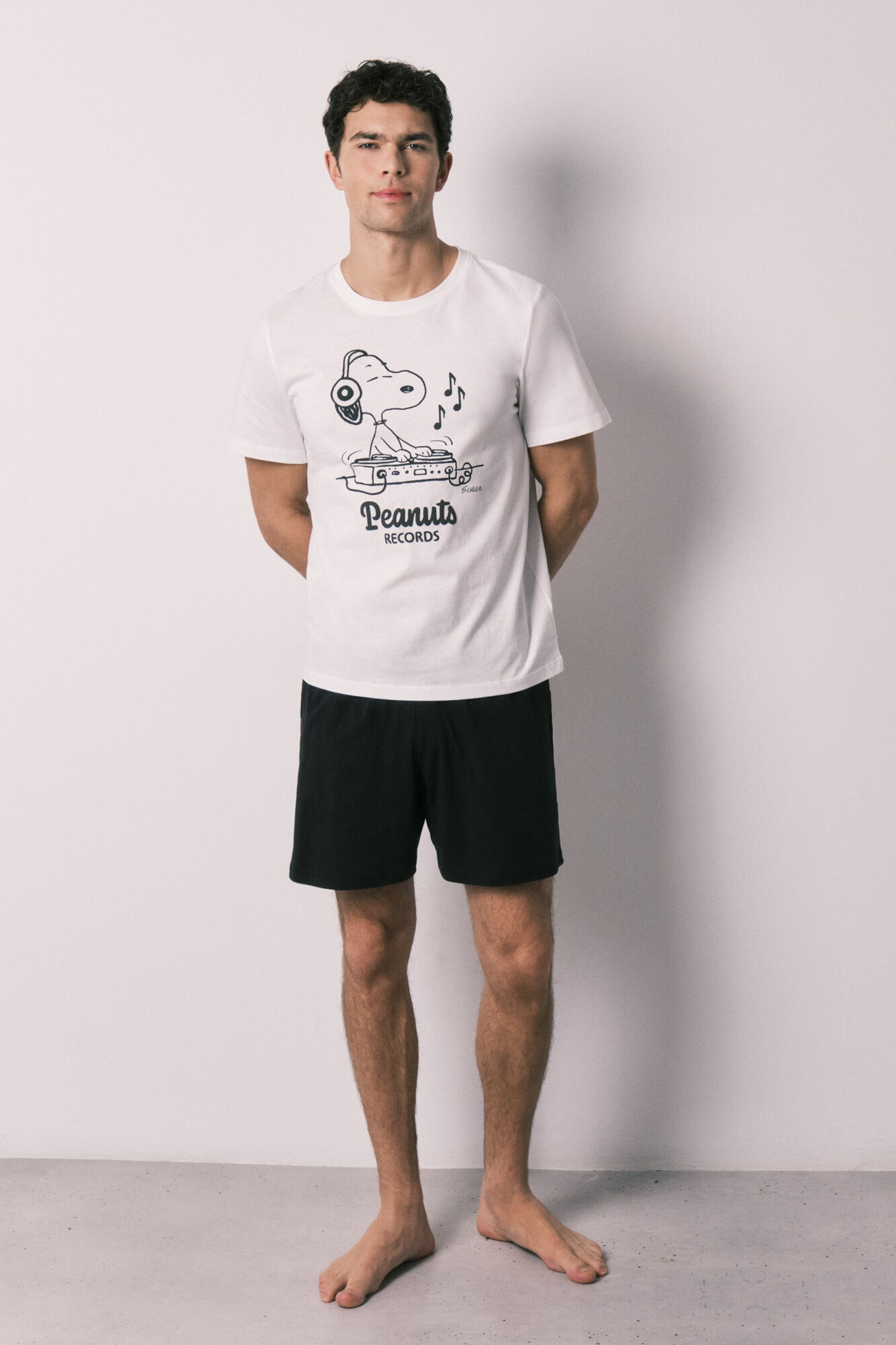 Women'secret Pijama corto hombre algod&oacute;n Snoopy