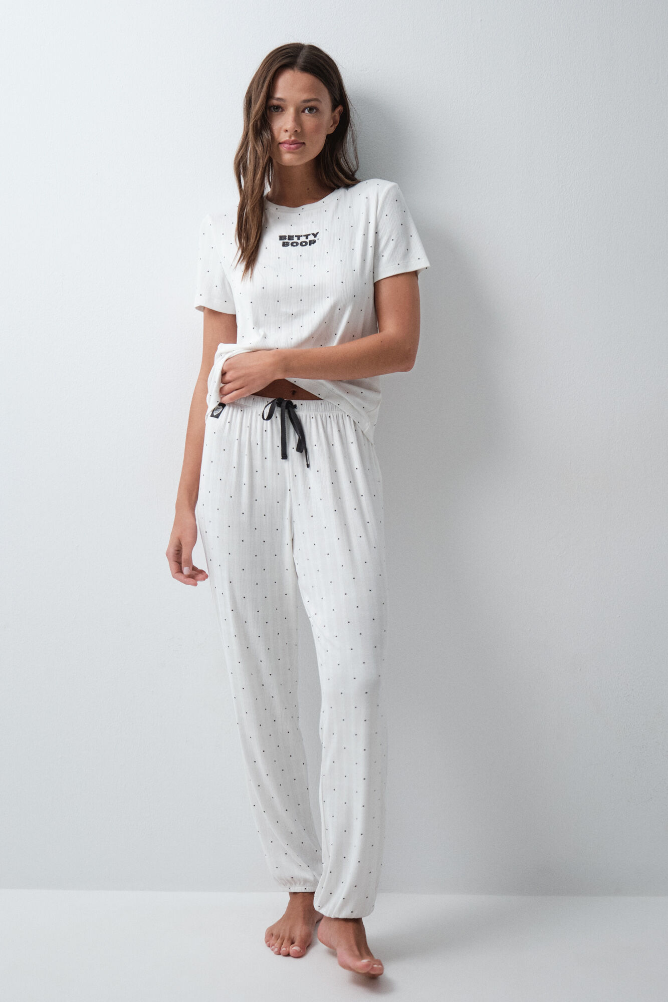 Women'secret Pyjama long manches courtes &eacute;toiles Betty Boop