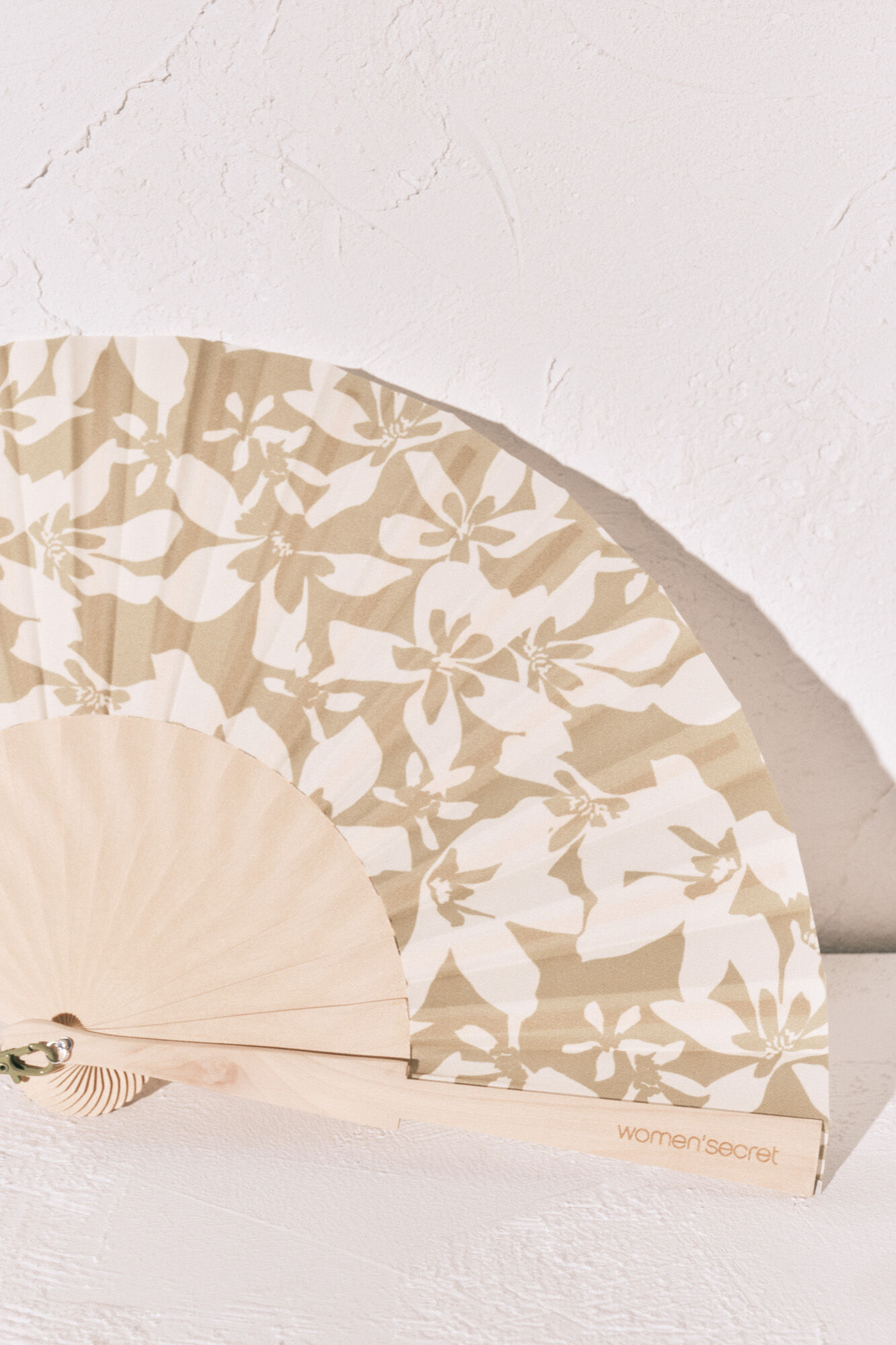 Women'secret Green floral print fan