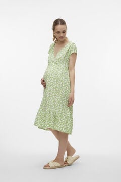 Womensecret Midi-Kleid Maternity und Stillzeit  Grün