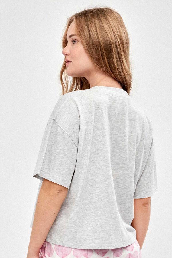 Gisela Pijama print colecci&oacute;n The Beatles gris