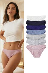 Trendyol Pack of 7 classic weekly panties blue