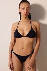 Womensecret Braguita de bikini tipo tanga negro
