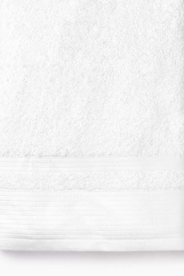 Womensecret Toalla baño rizo algodón bambú 100x150cm. blanco