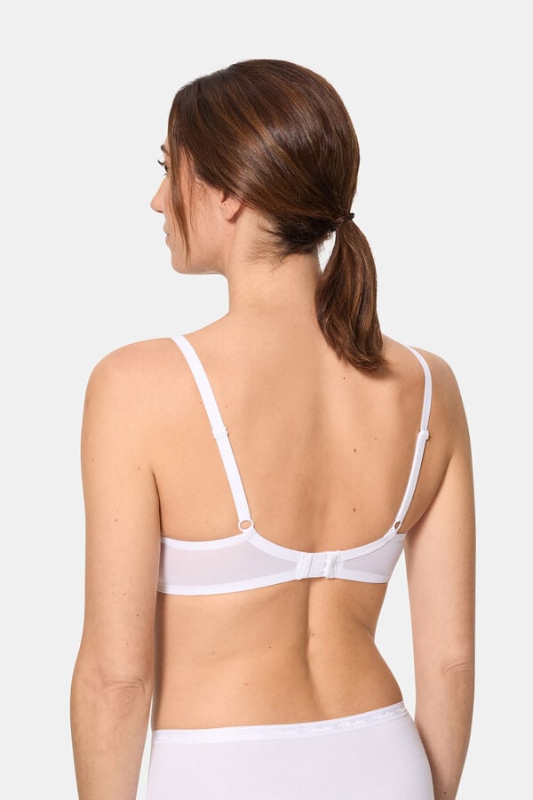 Womensecret Lace non-wired lace white