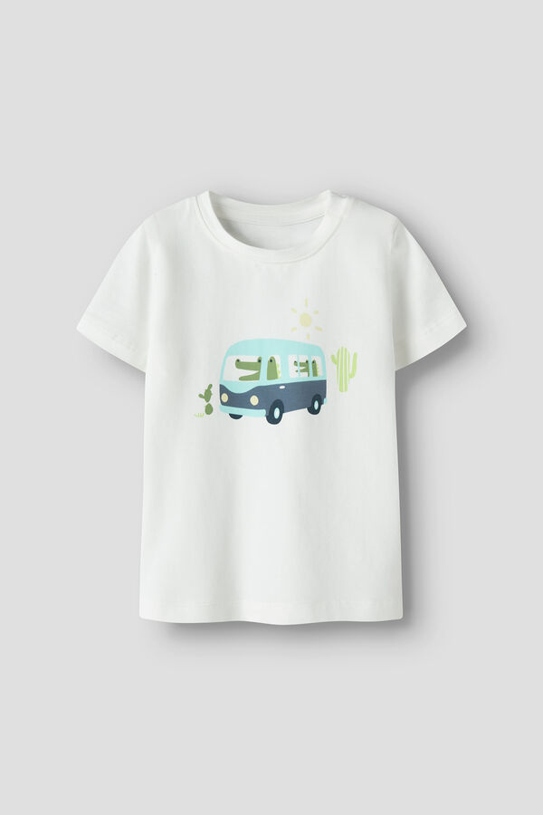 Name it T-shirt de manga curta de beb&eacute; branco