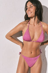 Women'secret Pink shimmer triangle bikini top pink
