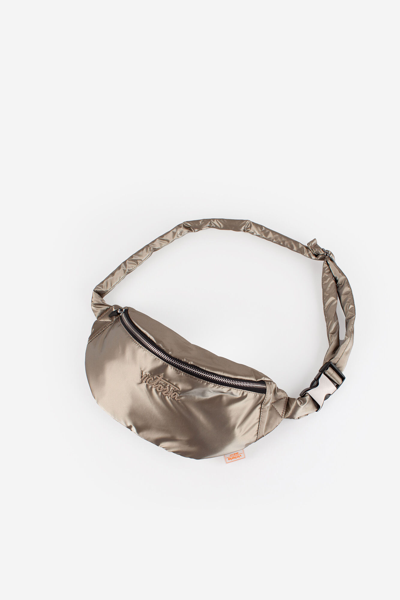 Victoria Bolso ri&ntilde;onera de nylon metalizado