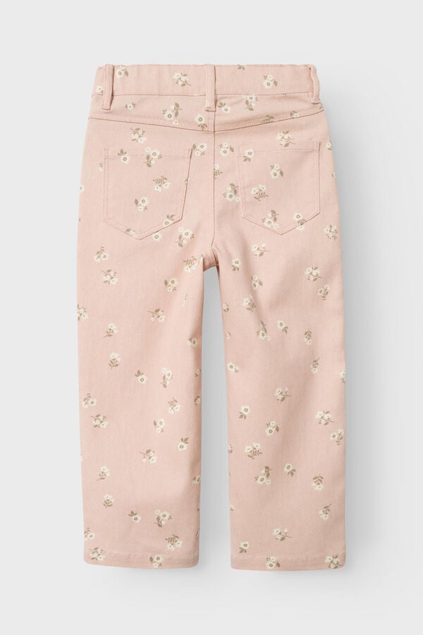 Womensecret Pantalón niña estampado floral rosa
