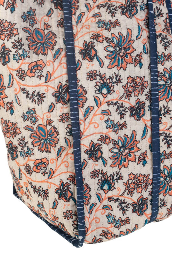 Kbas Saco de algod&atilde;o castanho