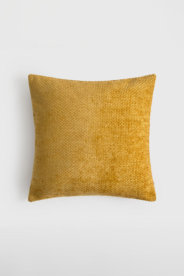 Textura Textured chenille cushion case printed
