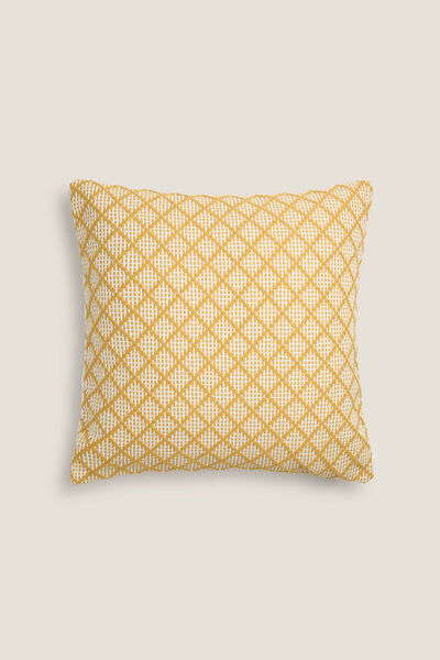 Womensecret Geometric embroidered cushion cover printed