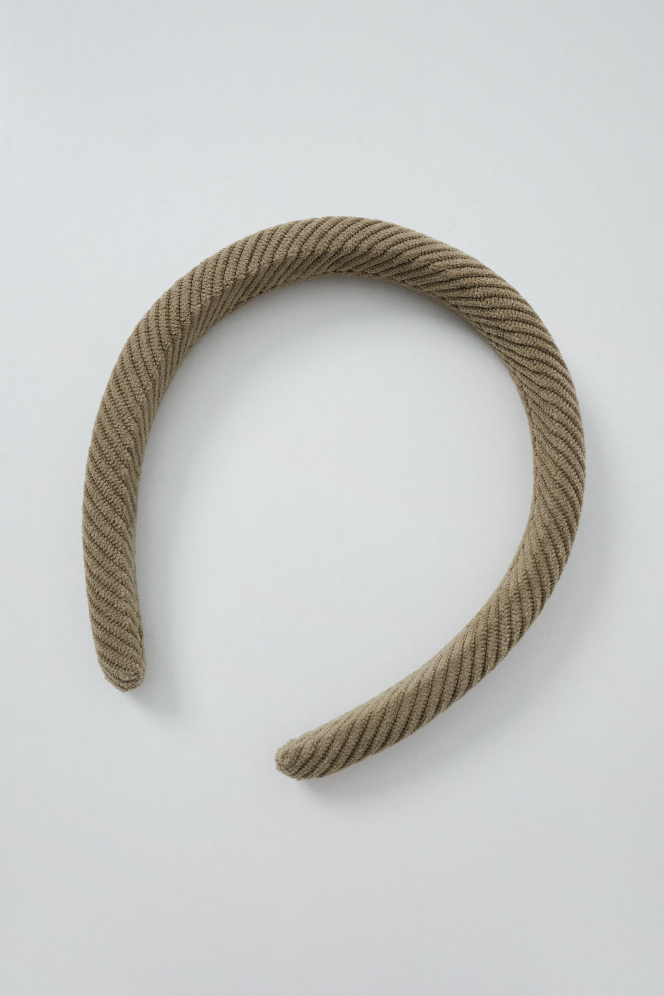 Women'secret Gr&uuml;ner gepolsterter Cord-Haarreifen