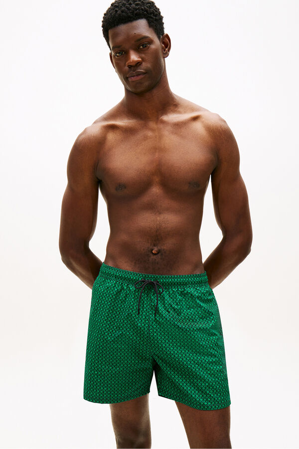 Tommy Hilfiger Flag print men's swimwear blue