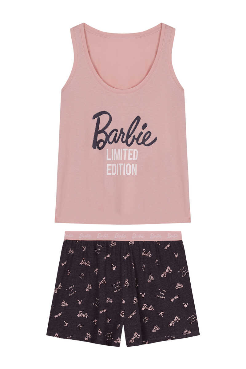 Womensecret Short cotton Barbie pyjamas pink