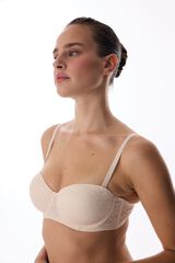 Penti Sujetador aros encaje push-up beige