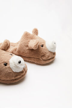 Womensecret 3D bear slippers  nude