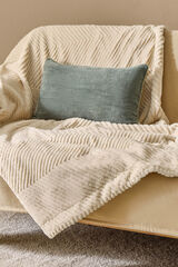 Textura Plaid fur and faux shearling grey