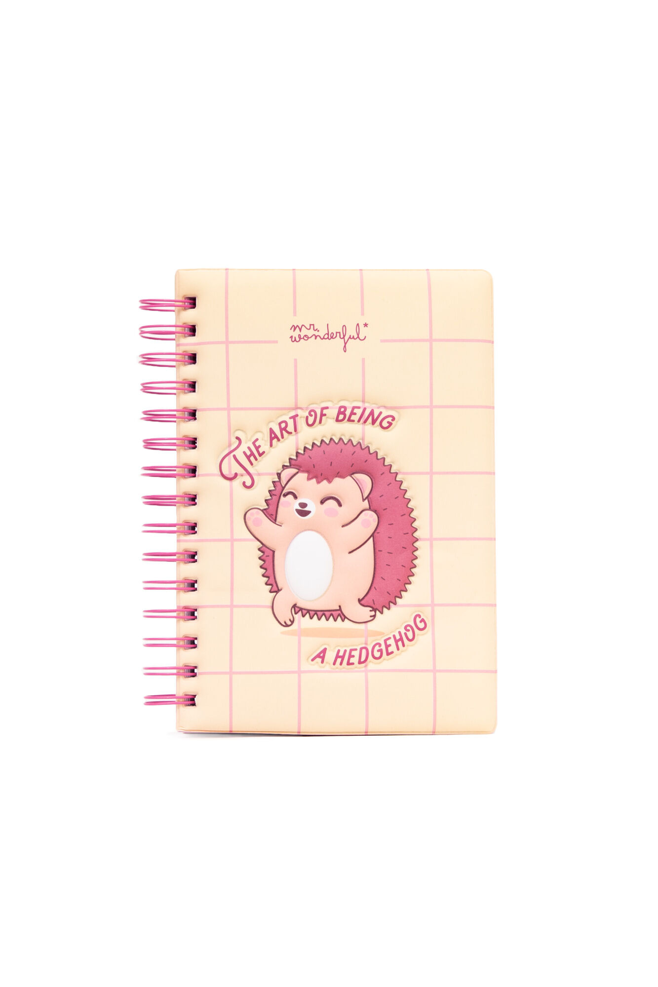 Mr. Wonderful Caderno A5 com capa com volume Ouri&ccedil;o - The Art of Being a Hedgehog