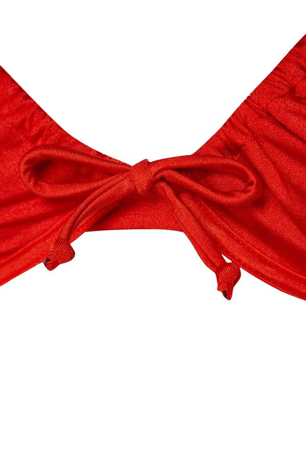 Trendyol Biqu&iacute;ni reto sem costas vermelho