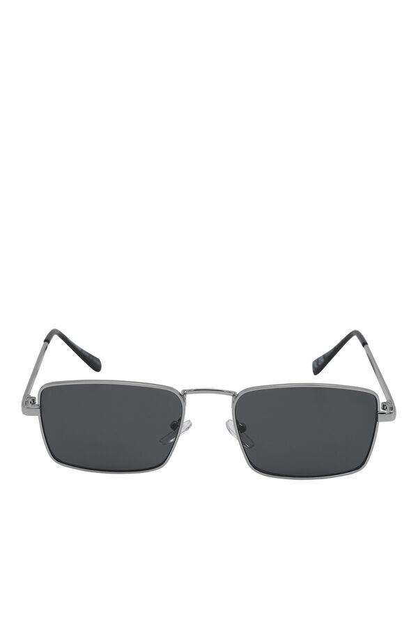 Jack & Jones Silver metal frame sunglasses grey