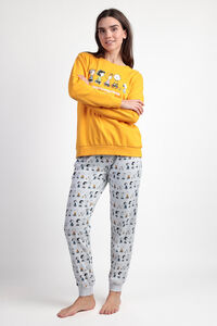 Admas Pijama largo felpa Snoopy&Friends para mujer